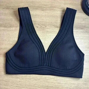 Lululemon Get in Line Bra Light Support, A/B Cups Black / Black